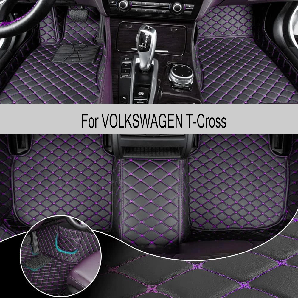 

Автомобильный коврик для VOLKSWAGEN T-Cross 2010-2018, обновленная версия, аксессуары для ног, ковры