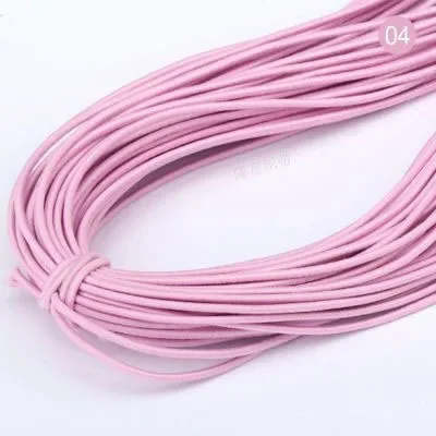Vibrant 2mm Round Elastic Band - Premium DIY Sewing Accessory (5 Meters)