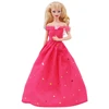 2023 Latest Dress Barbies Princess Dress +High Heels+Jewelry Suitable For 30cm Doll Accessories 1/6 BJD Clothes Doll House Gift 4