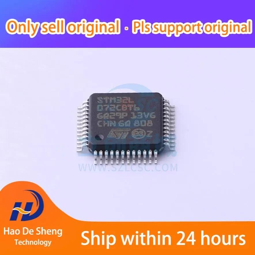 

10PCS/LOT STM32L072CBT6 LQFP-48 New Original In Stock
