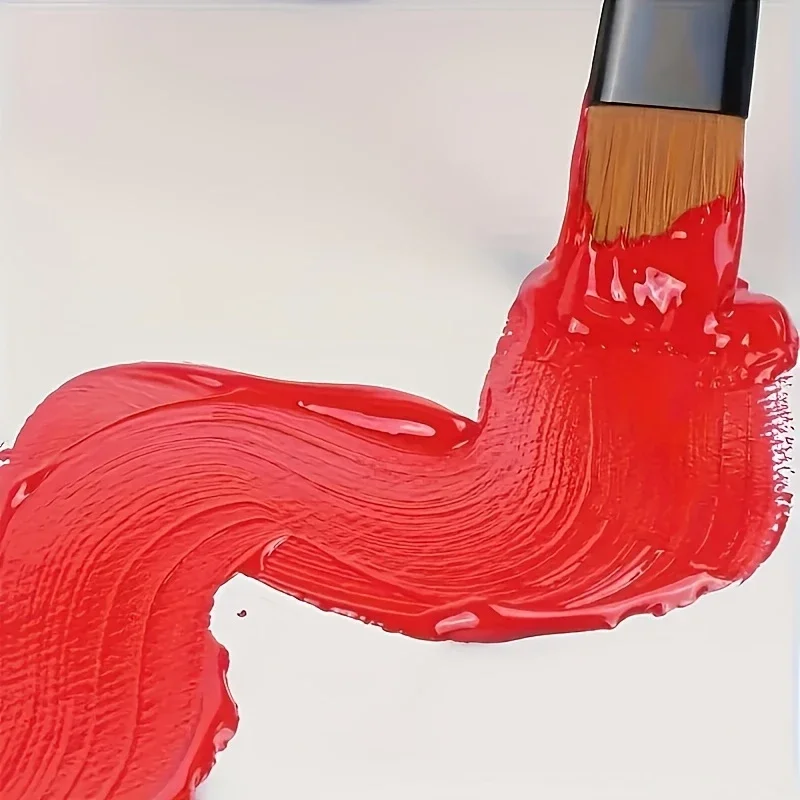 플랫 블레이드 라운드 블레이드 라운드 팁 작은 팁 트레이싱 윤곽 구아슈 수채화 중국어 그림 브러쉬 10개 세트.