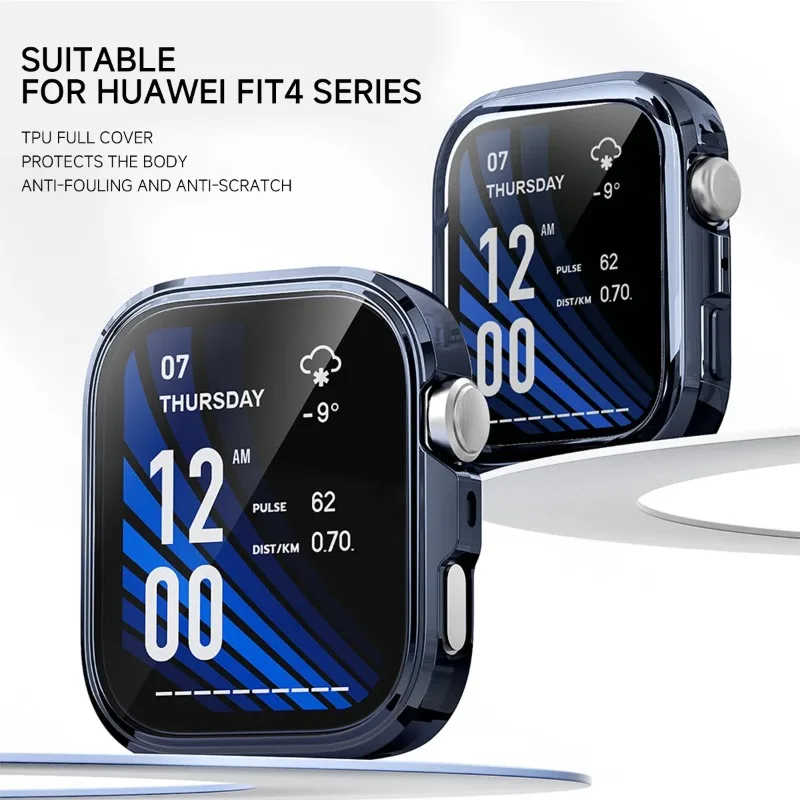 Durable TPU Protective Case with Screen Protector for Huawei Watch Fit 4 Pro