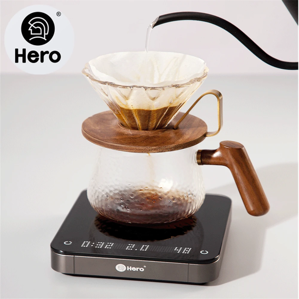 Hario V60 Drip Coffee Pour Over Scale, White