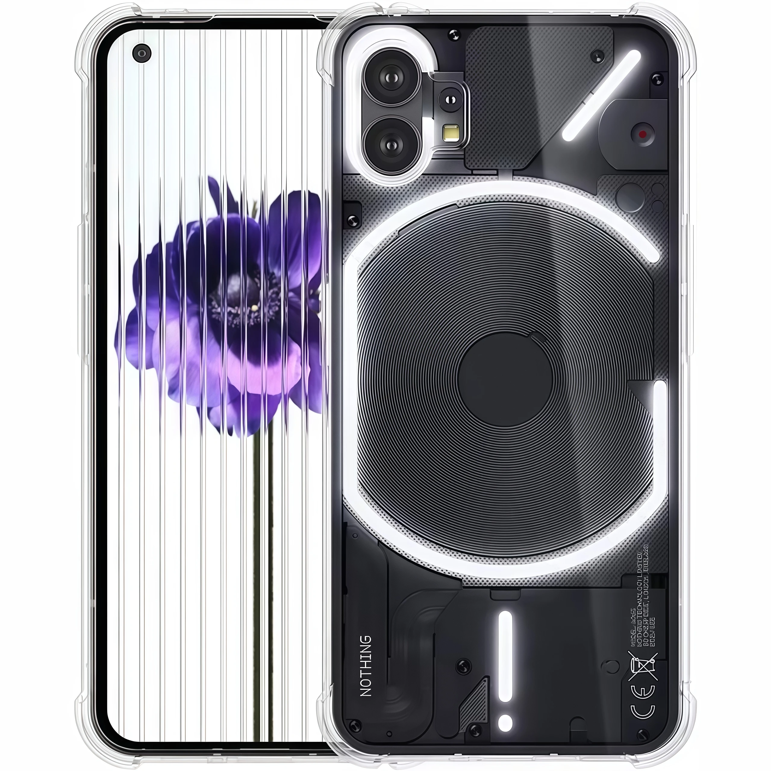 Transparent Shockproof Silicone Clear Airbags Case - Durable Protective Back Cover