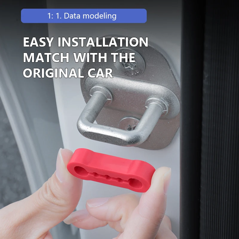 4-Piece Universal Car Door Soundproofing and Anti-Vibration Cushion Set
