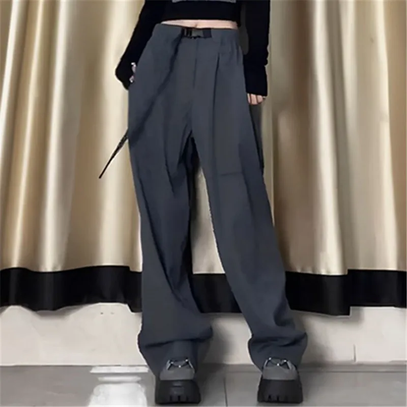 

Spring New Casual Pants Wide Leg Pantalon Women Korean Wild High Waist Fashion Elegant Vintage Female Baggy Aesthetic Trousers