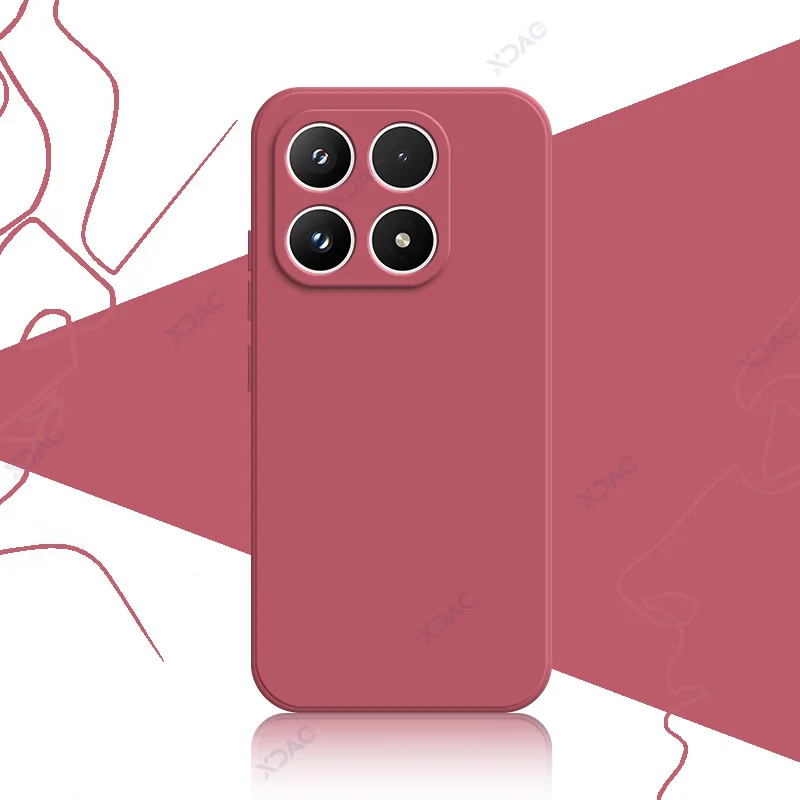 Luxury Liquid Silicone Waterproof Mobile Phone Case - 360° Protection, Soft Square Design