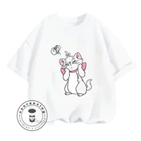 Cute Disney The AristoCats T-Shirts for Boys Girls Cheap Soft Summer Tops Classic Animation Cartoon Prints Kids Favorite Tops 2