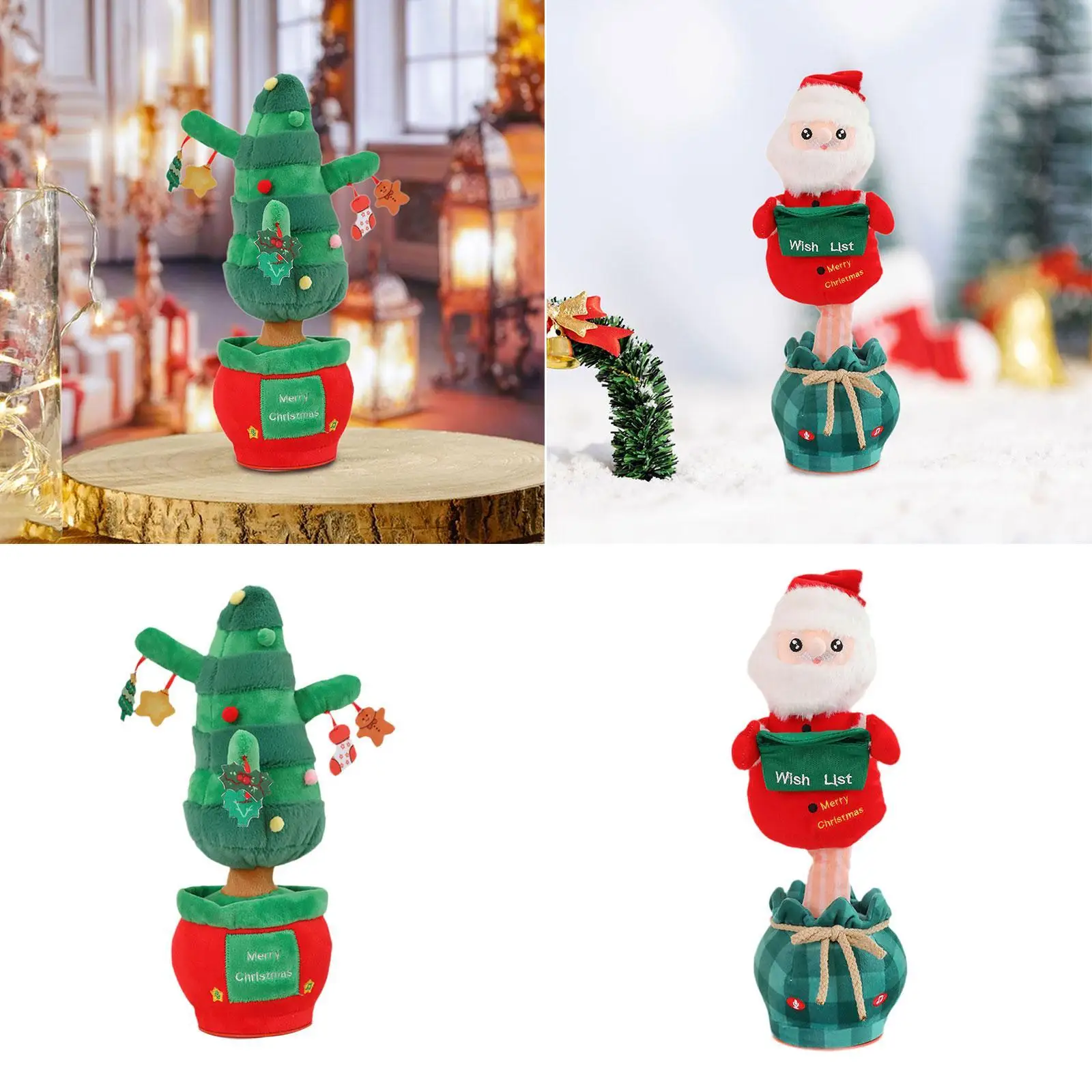 Christmas Electric Dancing Toy Electric Christmas Stuffed Toy Cute Figure