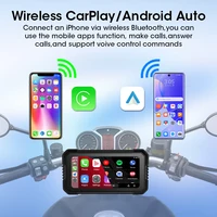 Jansite Portable 6.25" Motorcycle GPS Navigation Wireless Carplay Android Auto DVR Drive Recorder Moto Monitor IPX7 Waterproof - Image 2