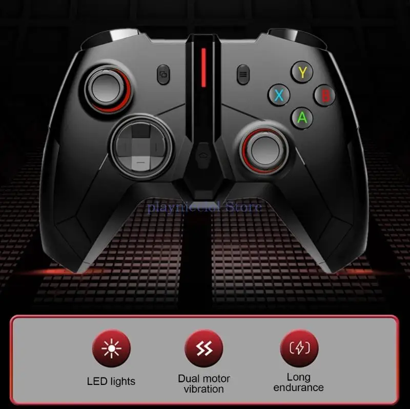 

Беспроводной геймпад с виброотдачей, удобное подключение 2 игровая ручка, отзывчивое управление для ПК, компьютера E8BA