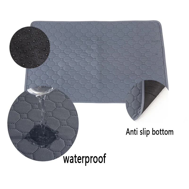 Washable Reusable Anti-Slip Dog Pee Pad - Puppy Training Mat & Pet Bed Protector