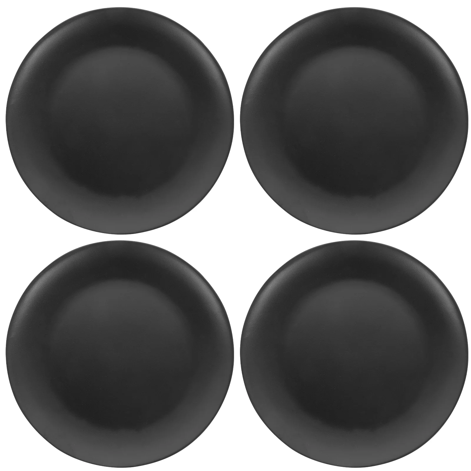 

Black Melamine Plate Round Melamine Dishes Flat Bottom Melamine Plates Gothic Dinnerware Set Serving Plate Kitchen Plates
