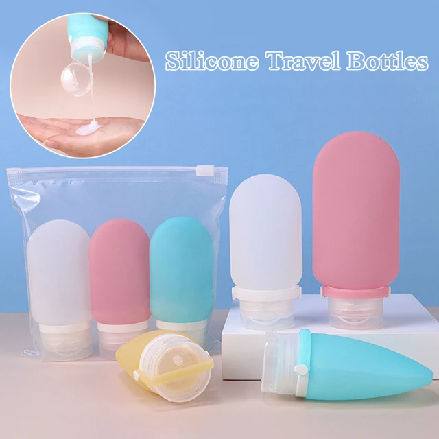 A set of bottles and tubes of cosmetics, jars for skin care with