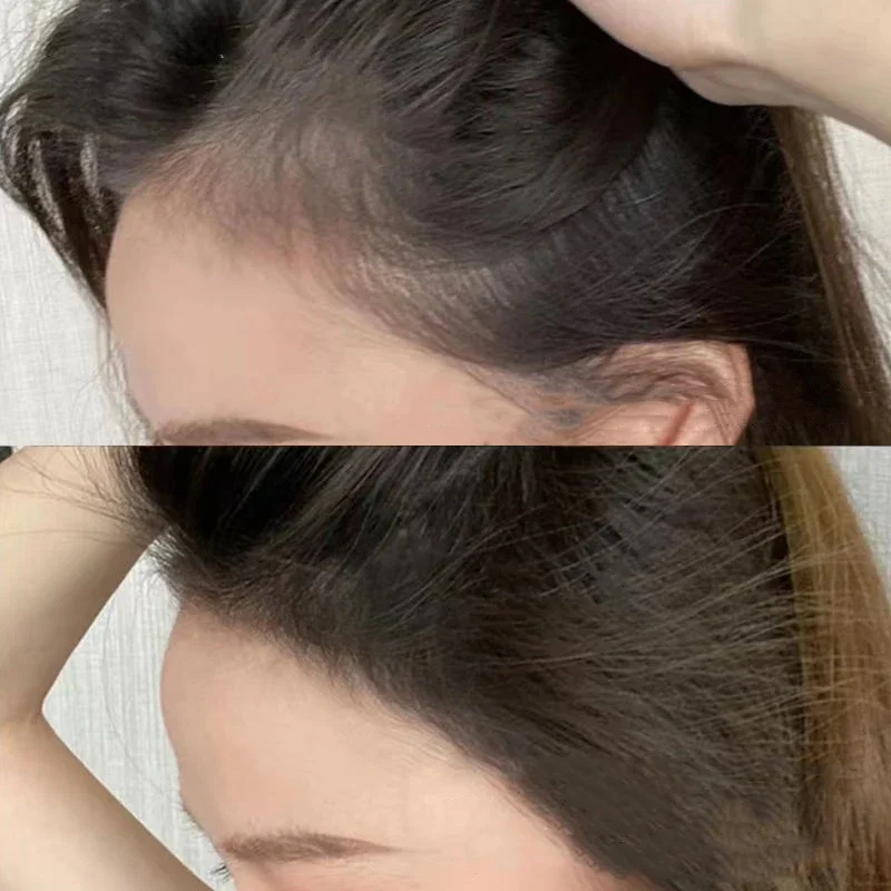 Black Hairline Powder Stick Forehead Shadow Eyebrow Powder Natural Hair Line Filling in Waterproof Root Cover Up Makeup hair building powder