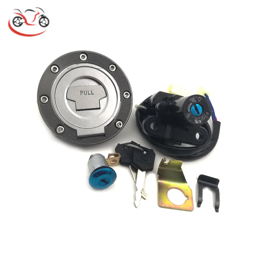 점화 스위치 연료 가스 캡 시트 잠금 키 세트 Yamaha YZF-R1 2004-2013 R6 2004-2011 FJR1300 2001-2005 FZ6