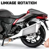 1:9 SUZUKI Hayabusa GSX-1300R Alloy Racing Motorcycle Model Diecast Metal Street Sports Motorcycle Model With Light Kid Toy Gift 5