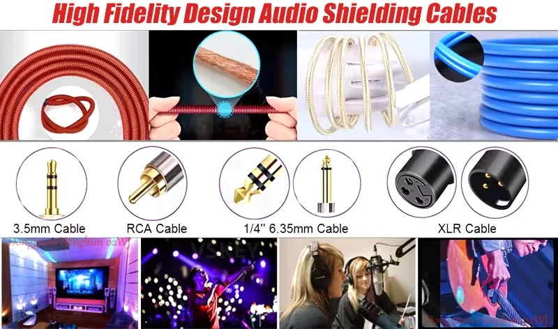 Professionelles 3,5-mm-Stecker auf Dual-XLR-Buchse Audiokabel Vergoldetes Abgeschirmtes Kabel für Verstärker und Mischpulte – Detail 3
