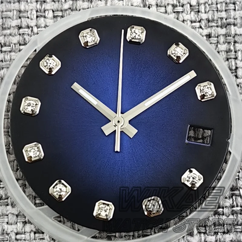 Cadran Montre 28,5mm + Aiguilles Vert Clou Lumineux – Pour Mouvements NH35/36/4R/7S – Neuf Avec étiquettes