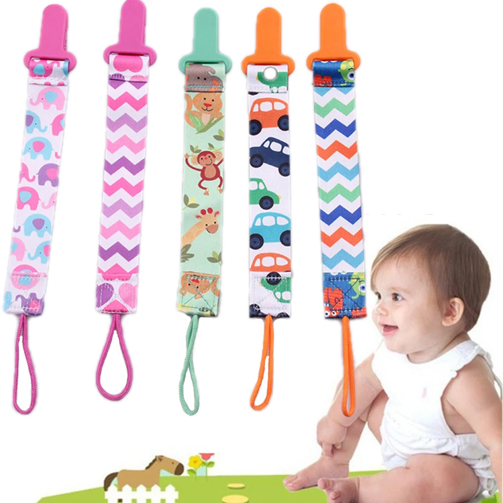 

Cute Print Dummy Soother Cartoon 3 Pcs/Set Teether Pacifier Chain Nipple Holder Pacifier Clip Baby Pacifier
