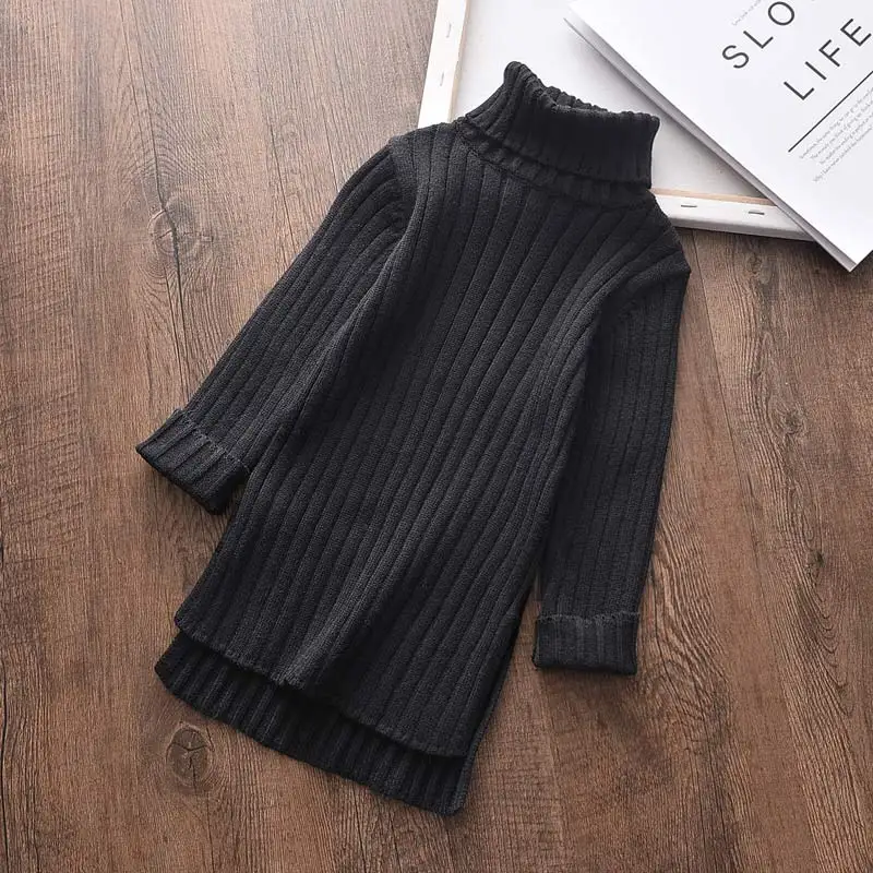 Girls Dress New New Princess Dresses Autumn Winter Christmas Sweater and A-Line Dress for Girl Kid Cute Children Clothing