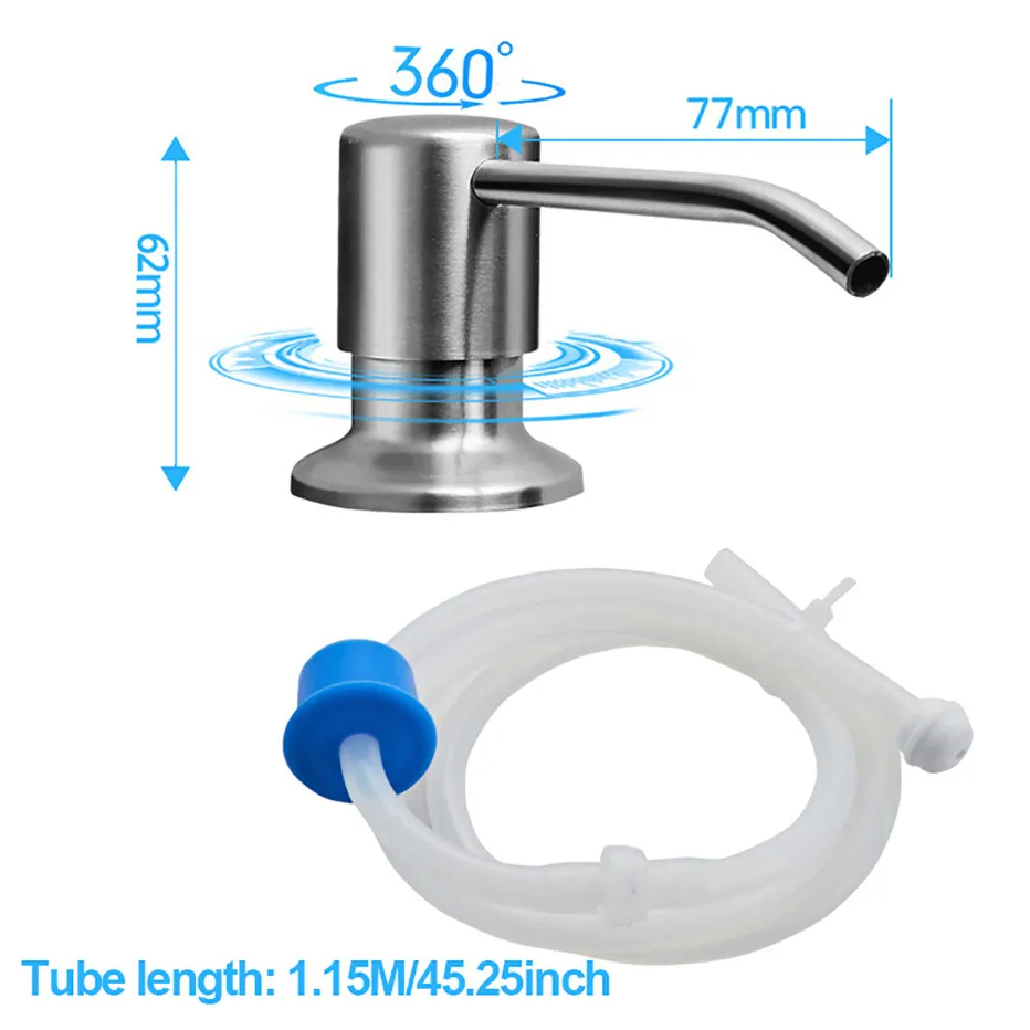 Soap Dispenser Kitchen Liquid Soap Dispenser Pumps Kitchen Bathroom Soap Dispenser Sink Bottle