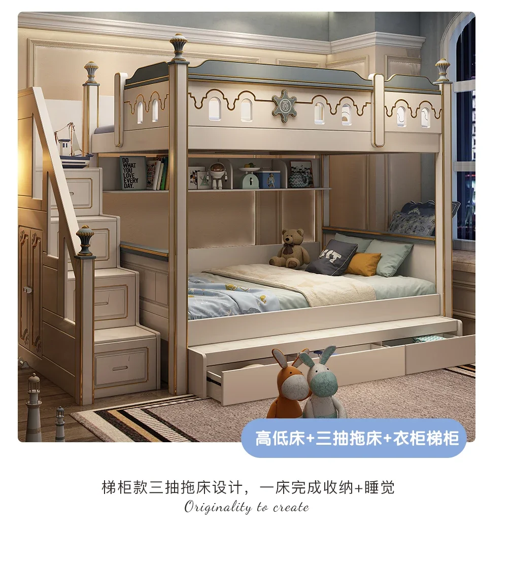 심플한 서랍 마스터 침대, 높은 마스터 보관 수면 침구, 어린이 침대, 목재 디자인 Muebles Para 기숙사, 북유럽 가구