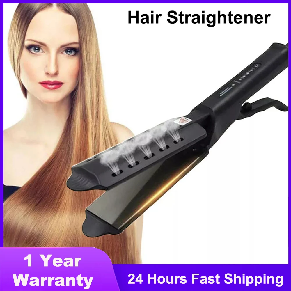 Steam Iron Hair Straightener Ceramic Ionic Four-gear Flat Iron  Straightening Professional Hair Straighteners Steam Straightener -  AliExpress