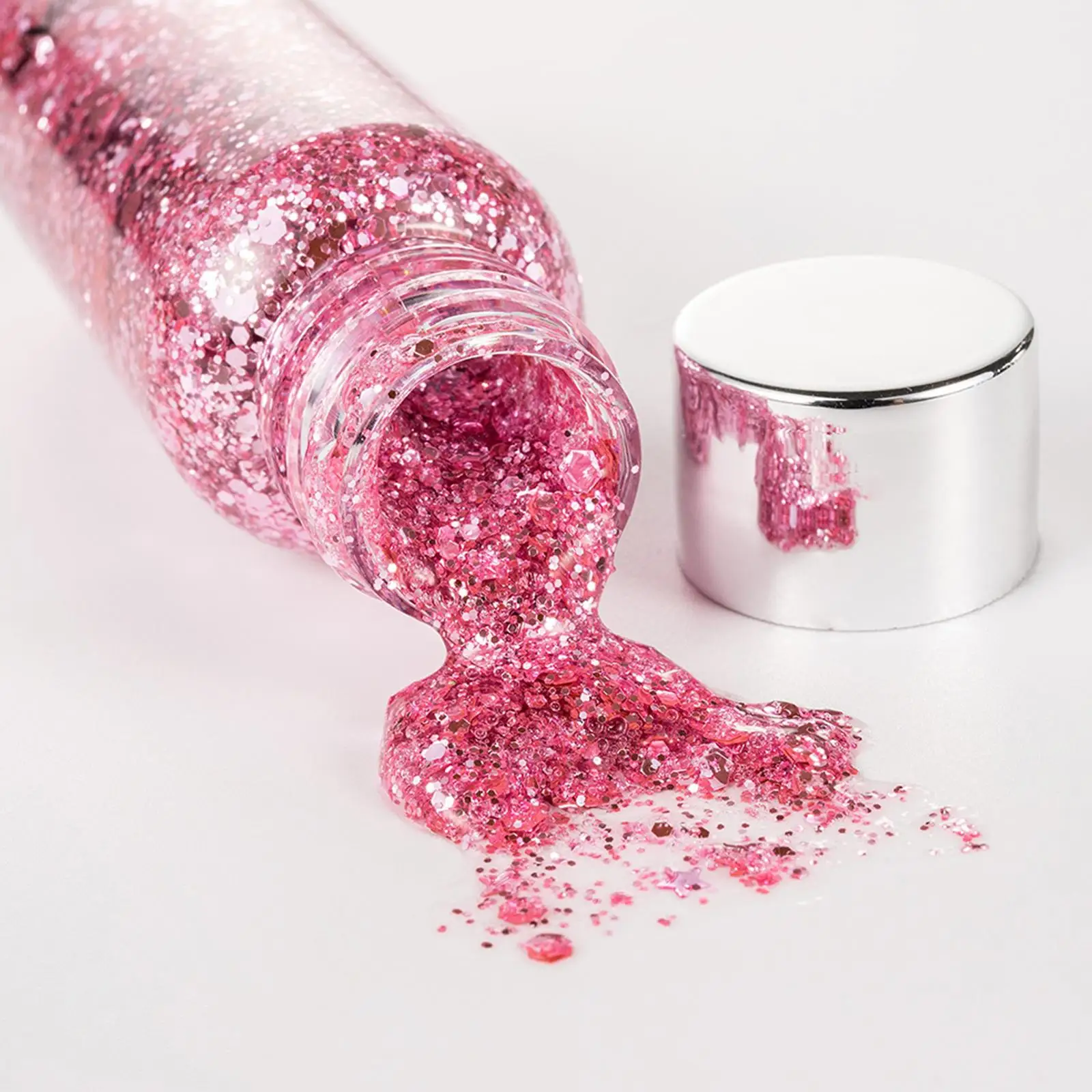 5pcs Festival Body Glitter Gel Face Eye Glitter Eyeshadow Holographic Cosmetic Laser Powder Chunky Nails Hair Glitter Bar Makeup 6