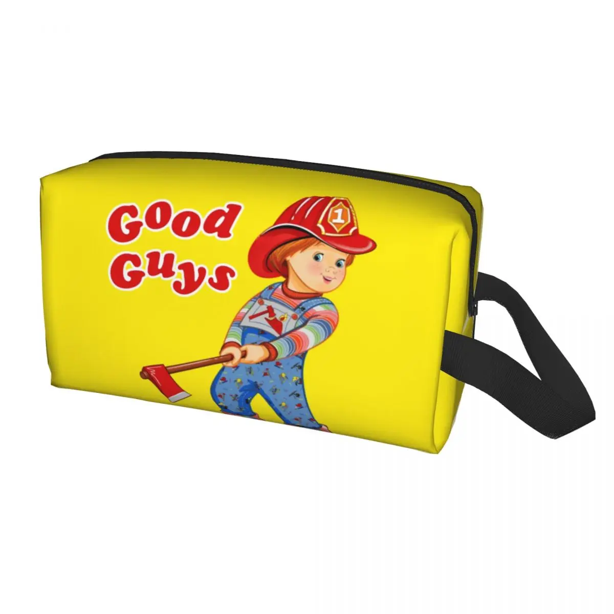 

Fashion Good Guys Fireman Travel Toiletry Bag Women Child's Play Chucky Makeup Cosmetic Bag Beauty Storage Dopp Kit