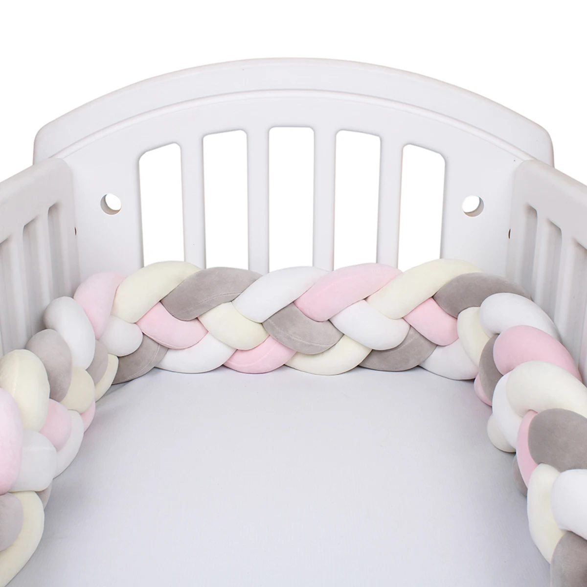 Widen Braided Crib Bumper Boy Girl Bumpers For Baby Bed Organizer Cot Protector Newborn Bed Accessories Room Decor Gift crib bumper
