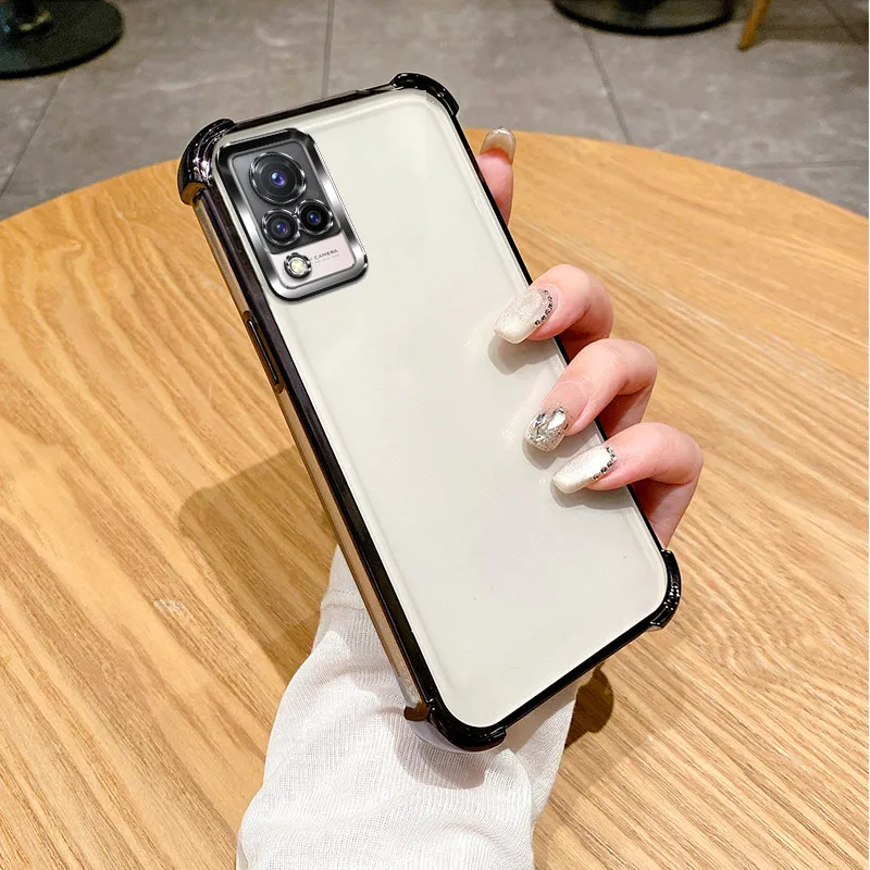 Clear Electroplate Shockproof Phone Case - Enhanced Protection Cover