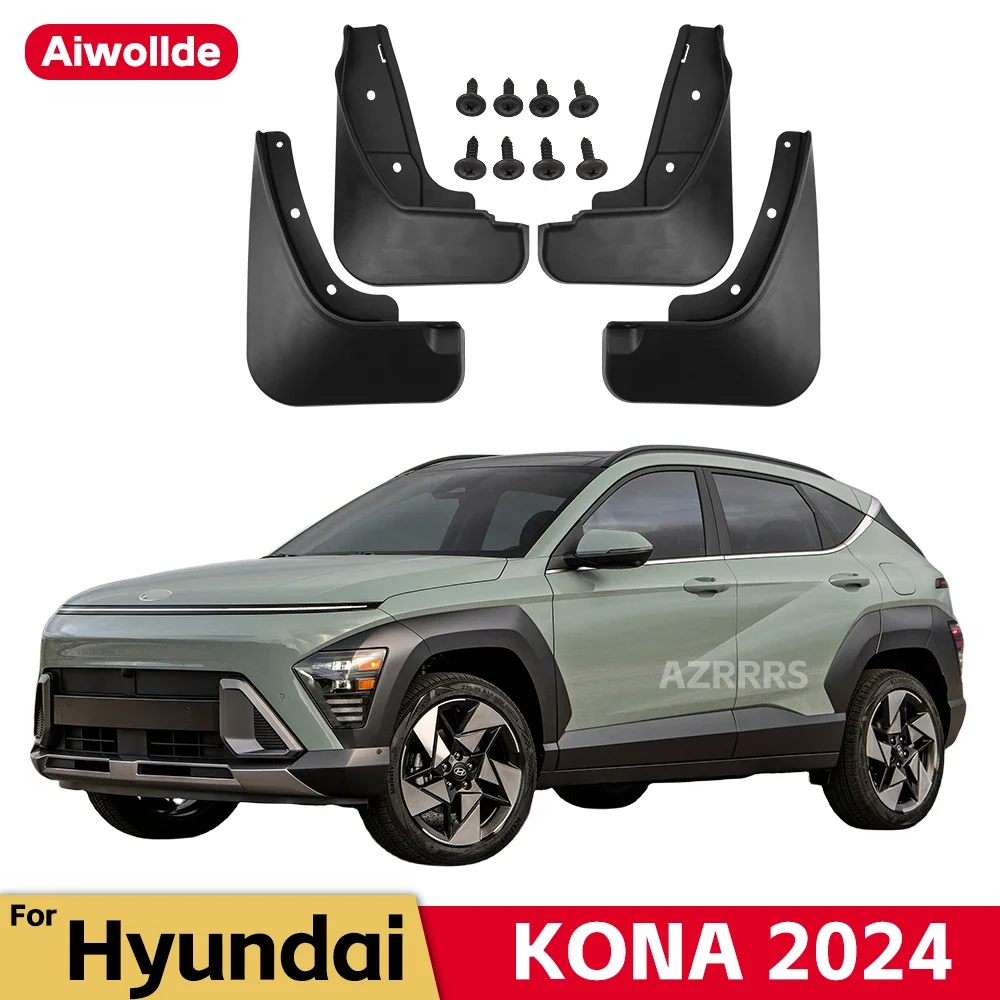 MudFlaps-For-Hyundai-KONA-2024-Hybrid-Mudguards-Mud-Flaps-Splash-Guards ...
