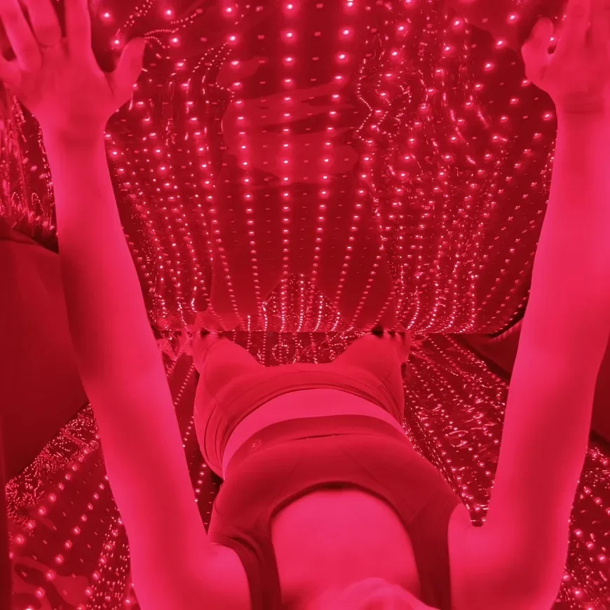 Large Size 35 inch x 69 inch Pain Relief 660nm 850nm Red Near Infrared Lamp 300w PDT Red Light Therapy Full Body Sauna Blanket