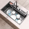 Stainless Steel Kitchen Sink Embossed Large Single Slot Cup Washer  Undermount Sink Left Side Drainage For Kitchen 3