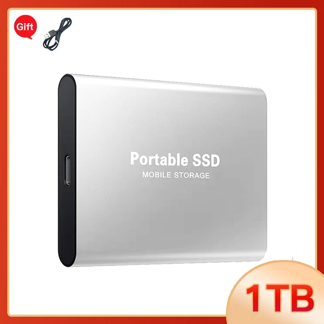 Highspeed Portable SSD 1TB External Solid State Flash Hard Drive 2TB