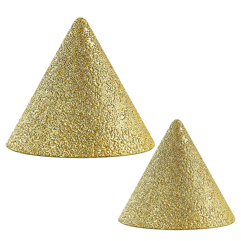 

2Pcs Conical Diamond Beveling Chamfer Drill Bit Grinding Wheel M10 Thread 38mm 50mm Milling Bits Cutter Hole Saw Chamfering Bit