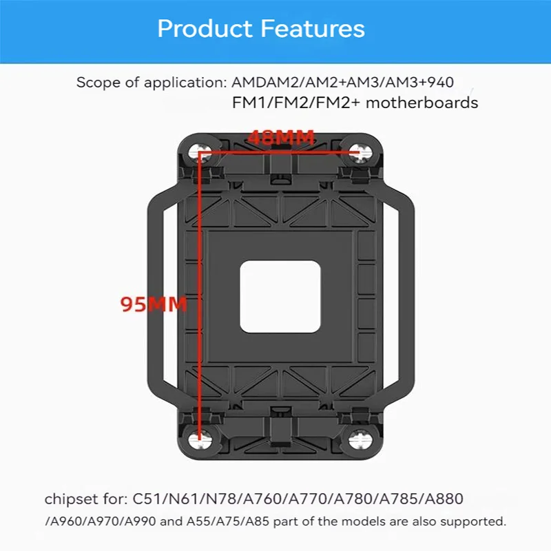 KIT STAFFA DI montaggio raffreddamento CPU per LGA1700 1200 H55/H75/H80I3959 EUR 15,66 - IT