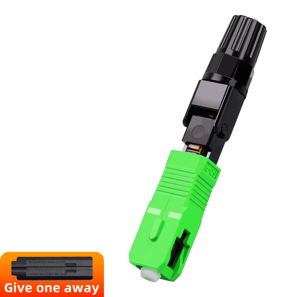 SIGS 섬유 콜드 스플라이서 광섬유 커넥터 SC-APC 커넥터 FTTH 내장형 가죽 와이어 퀵 커넥터