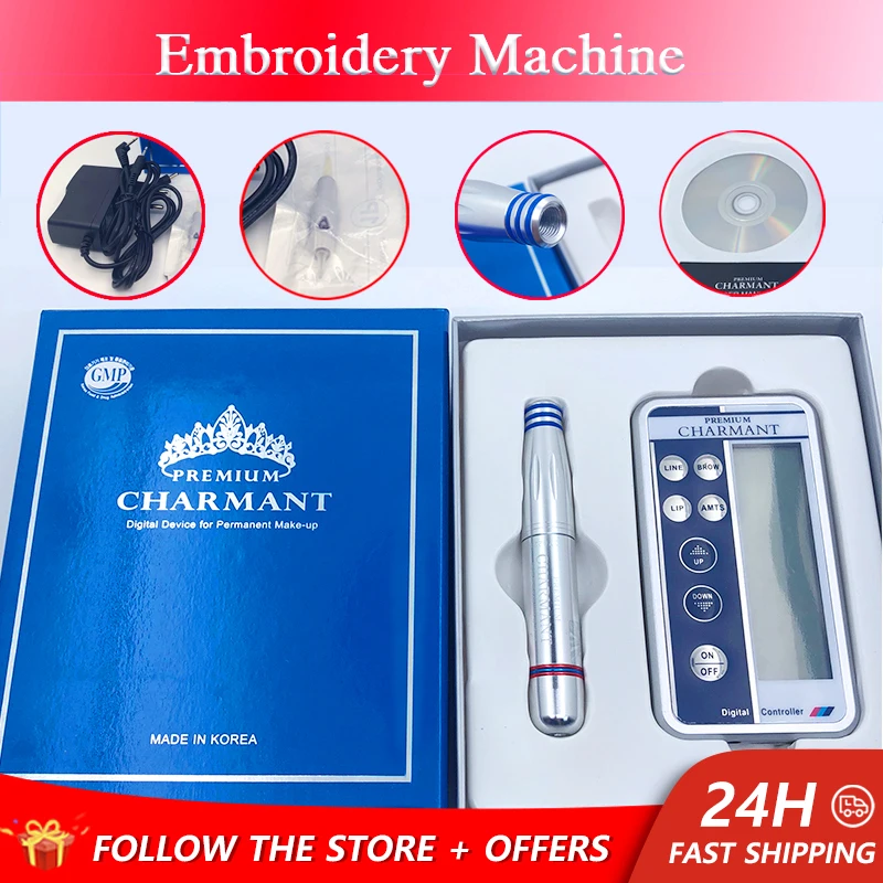 Korean Professional Tattoo Machine Charmant Rotary Pen Microblade Lip Eyebrow Eye Body Painting Cosmetics Beauty Health Supplies endosfera therapy lifting shaping body health care supplies massage gun device for beauty equipment