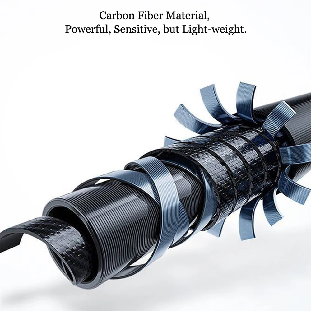 New Carbon Fiber Spinning Rod Super Hard Rod Stick Telescopic Fishing Rod 1.8/2.1/2.4/2.7M Casting Lure Feeder Pole Carp Fishing 5