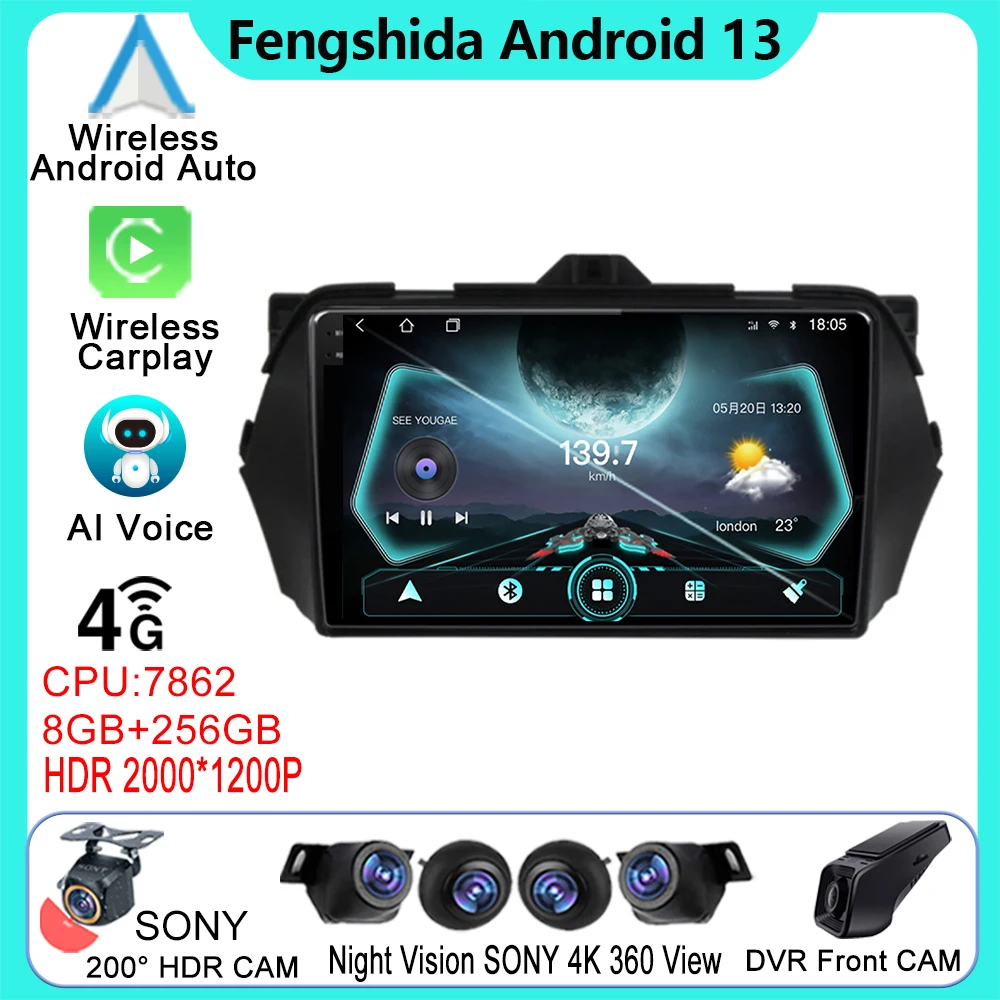 

Android 13 For Suzuki Alivio Ciaz 2014 - 2019 Car Dvd Auto Radio Stereo Multimedia Player GPS Navigation WIFI QLED CPU NO 2din