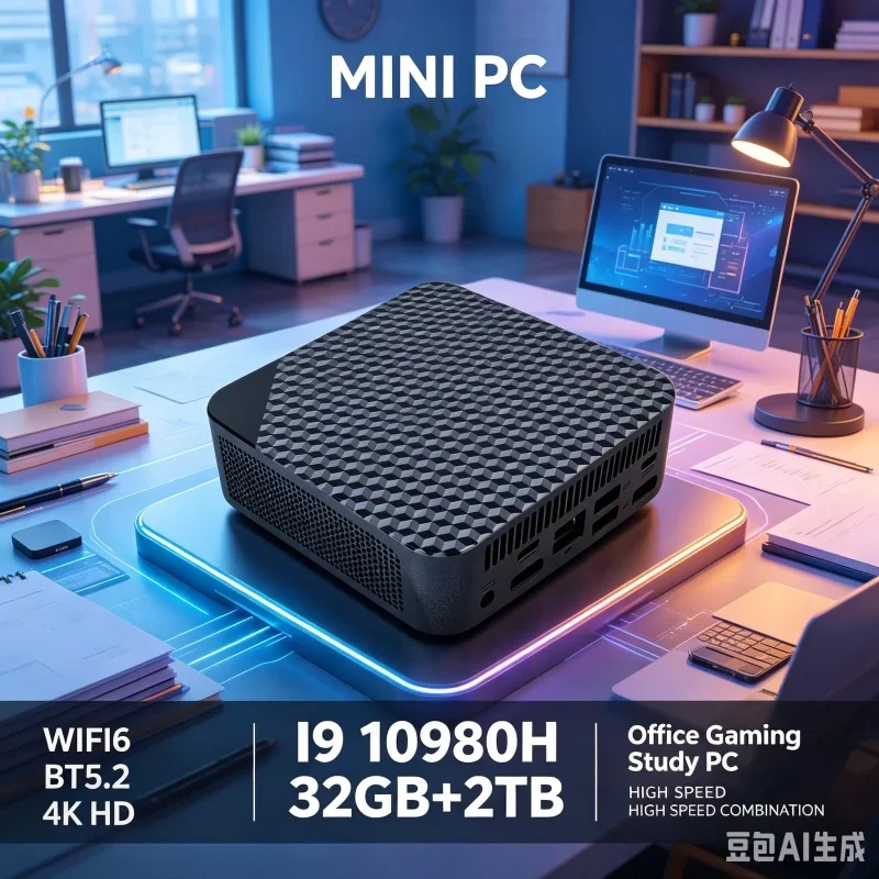 새로운 미니 PC 인텔 코어 i9 10980HK 컴퓨터 게이밍 PC 16GB 램 M.2 SSD WiFi 6 BT5.2 UHD 게이머용 데스크탑 PC