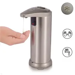 250ml Stainless Steel Automatic Soap Dispenser Touch Free Infrared Sensor Soap Dispensing Equipment Bathroom Kitchen Accessories