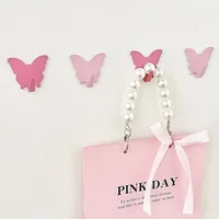 3pcs Home Butterfly Hook Strong Adhesive Non drilling Door Rear Wall Non marking Load bearing Adhesive Hook 2