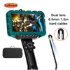 Dual Lens 360° Steering Endoscope 1080P 7inch Screen 6.5mm HD Camera Car Maintenance Engine Carbon Deposition 1m 1.6mm 3.9mm 1