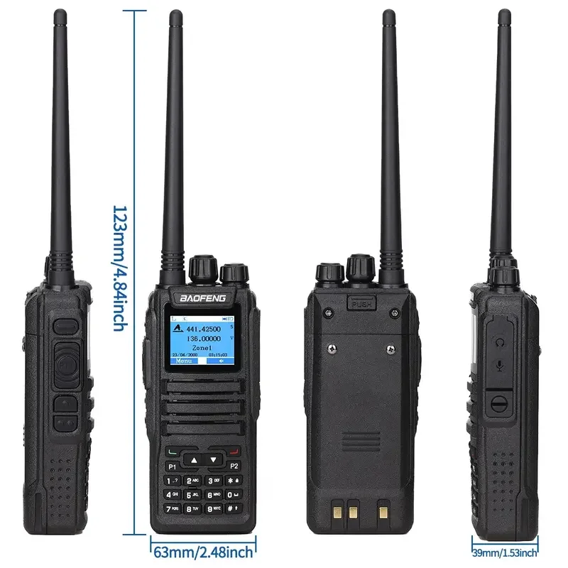 Baofeng DMR DM 1701 Digital Walkie Talkie Dual Mode Analog Two-Way Radio Open GD77 Dual Time Slot Tier 1 2 Hamradio DR 1801 5