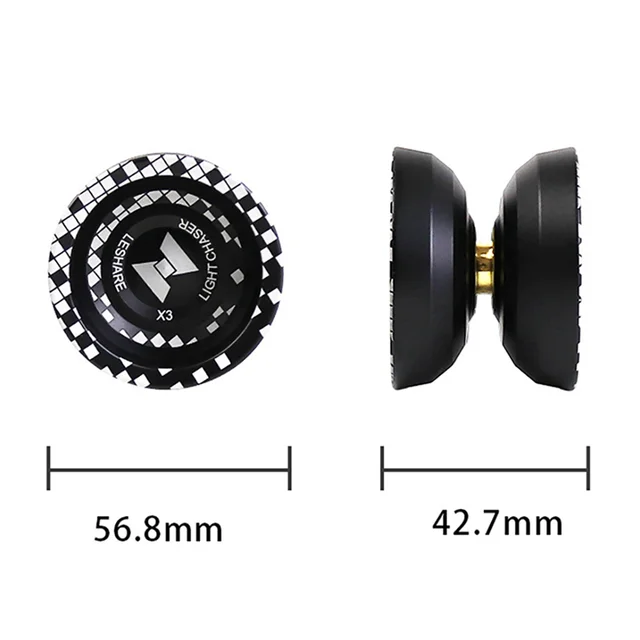B05C-2X Unresponsive LIGHT CHASER X3 Competitive Yo-Yo,Alloy Yoyo For Beginners,And Practise Tricks With Glove And Strings 6