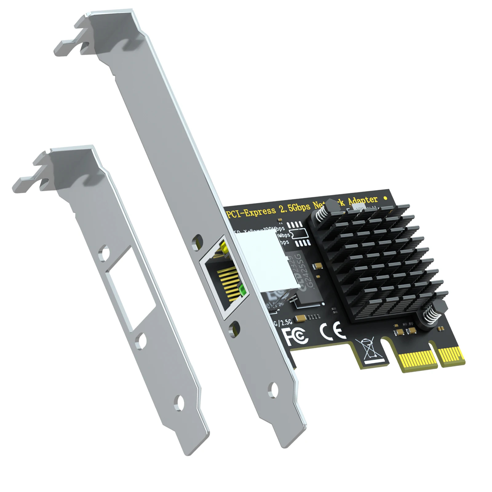 PC, RTL8125BG 칩, PCI-Express X1, RJ45 LAN 포트용 2...