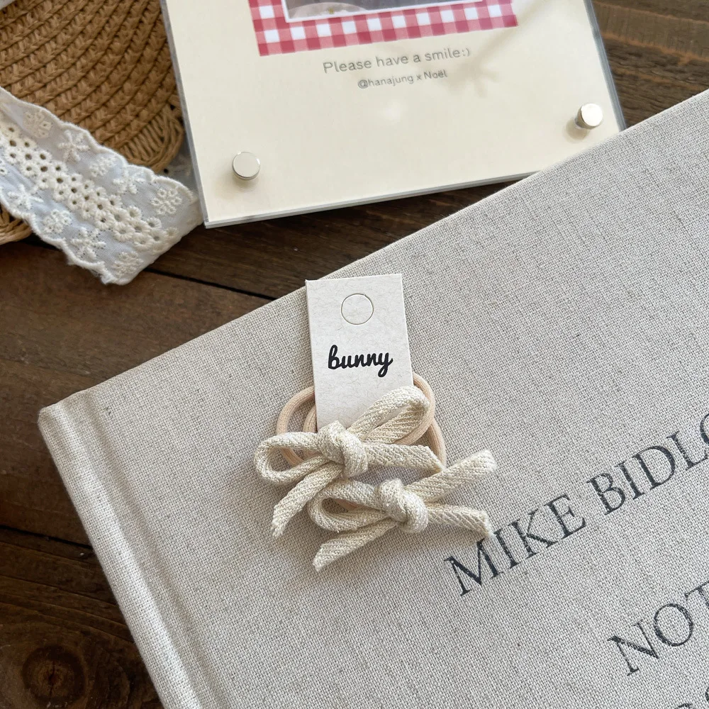 Koreanischer Stil Schulmädchen Schmetterlingsknoten BB-Clip Kinder-Haaraccessoires Vielseitige Elastische Haargummis Haarbänder Accessoires – Detail 9
